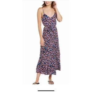 DEREK LAM 10 CROSBY Leilani Dress, Size M, Black Pink Floral, Slip Dress‎ Fairy